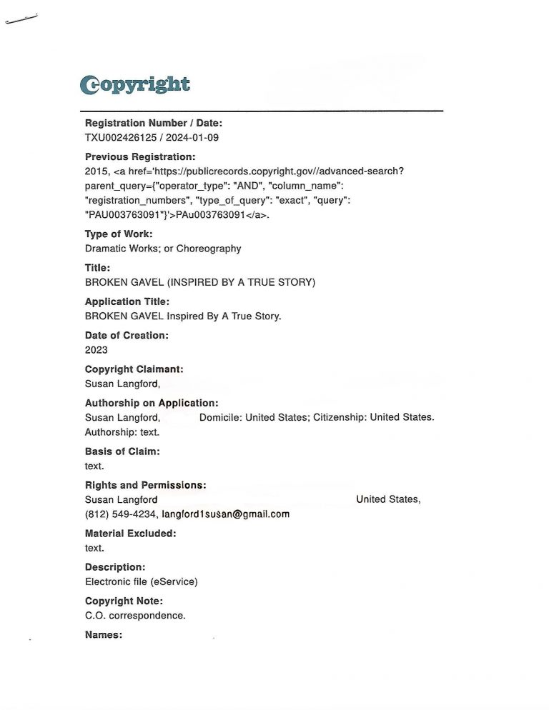copyright broken gavel 2024